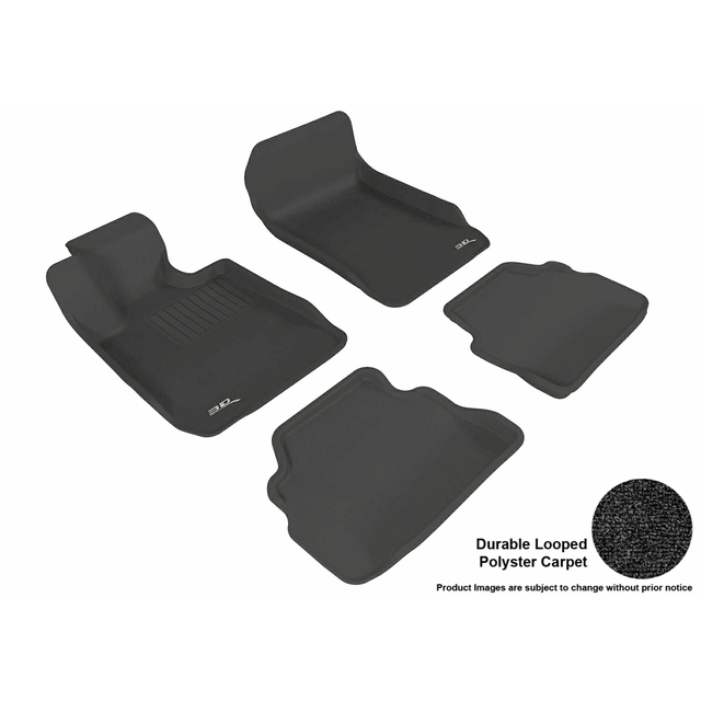 New Carpet Car Floor Mats 4 Pc Set for Cars Trucks SUVS with Heel Pad Front and Rear Mats Universal Classic Matching Heel Pad Blue 